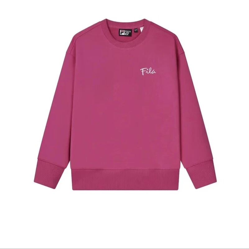 FILA22冬季男女情侣时尚休闲针织卫衣圆领运动上衣F11U248201F
