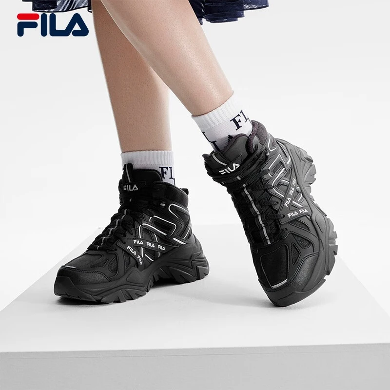 Fila/斐乐鱼刺女鞋时尚潮流休闲百搭秋冬休闲鞋老爹鞋F12W341118F
