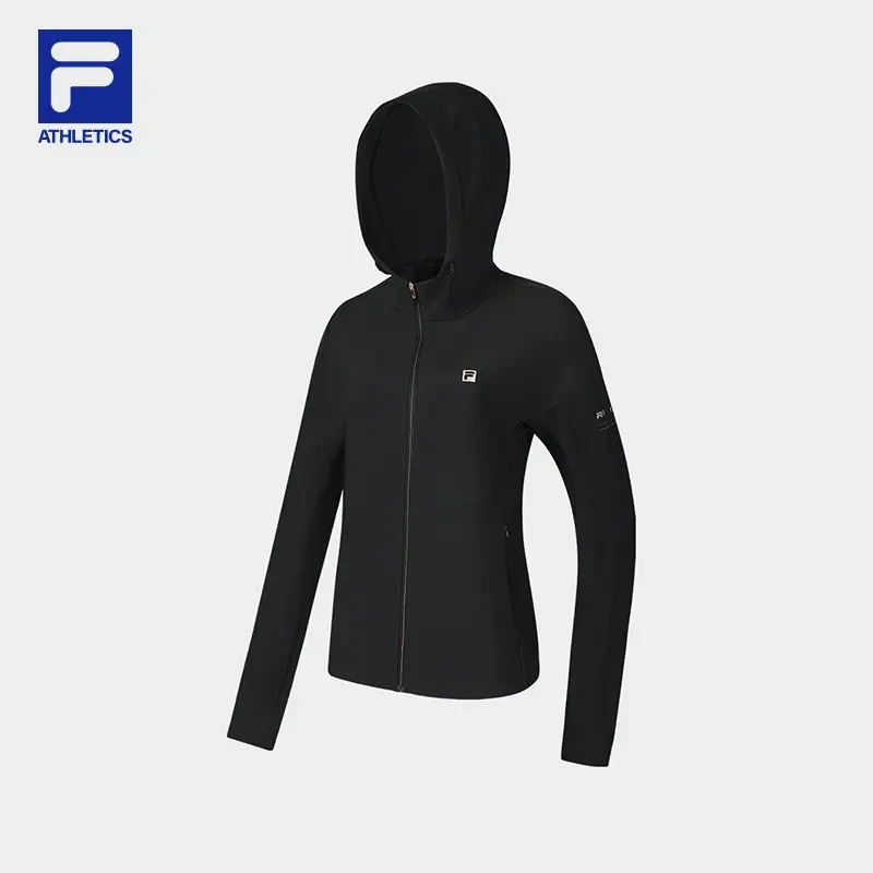 Fila/斐乐女士秋季新款高弹力舒适户外休闲连帽外套A11W441506F