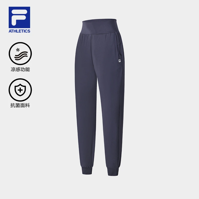 Fila/斐乐速干运动裤休闲裤针织透气舒适女士弹力裤A11W421608F