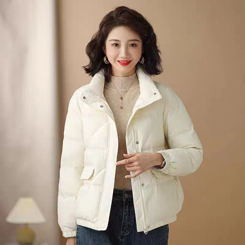 新款秋冬棉服外套短款时尚休闲加厚保暖立领百搭女士宽松潮流韩版