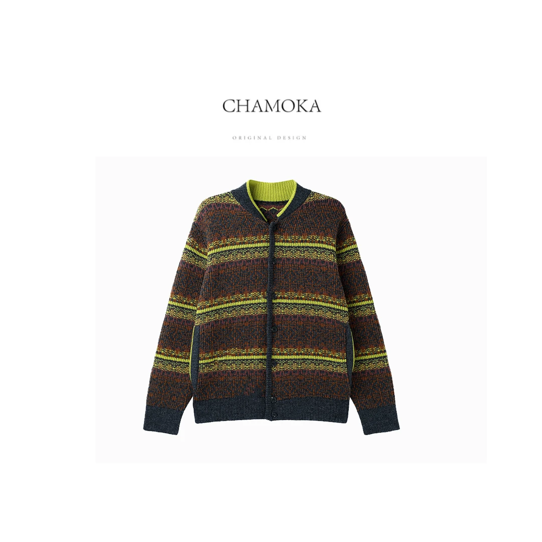 【幂幂同款】复古时尚百搭显瘦超显白彩纱针织外套