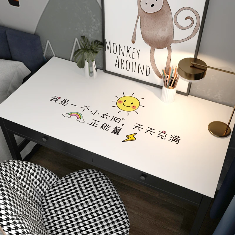 励志书桌垫护眼写字垫办公室电脑儿童小学生学习写作业桌布可裁剪