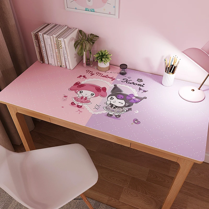 学习书桌垫美乐蒂库洛米学生桌电脑写字台防水护眼桌布大气高档