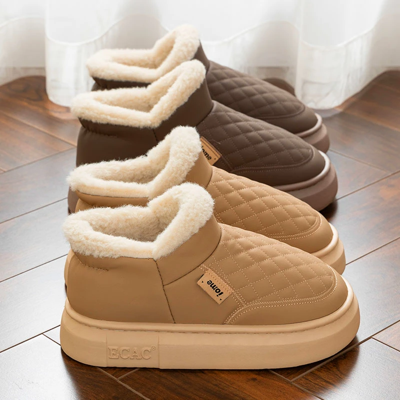 全包跟棉鞋女士冬季外穿2024新款家居室内加绒加厚防水棉拖鞋男款