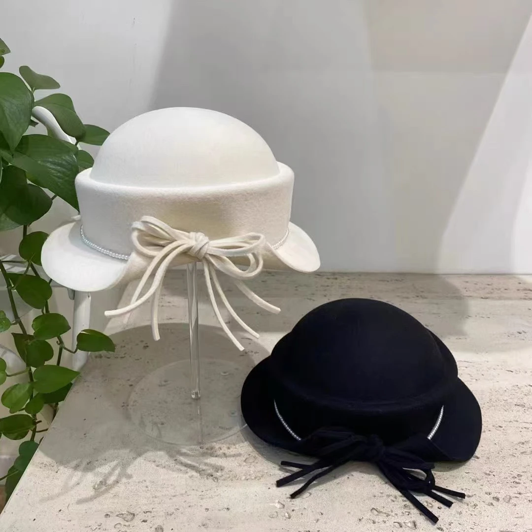 【好物分享】珠珠款配蝴蝶结羊毛贝雷帽