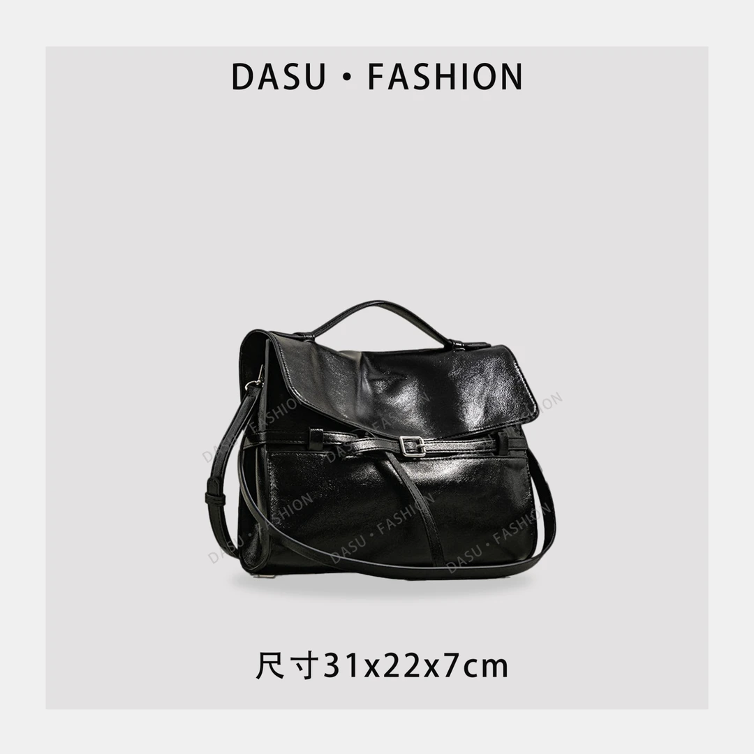 【苏总专属】SK-62598-黑色女士时尚气质小众腋下包斜挎包