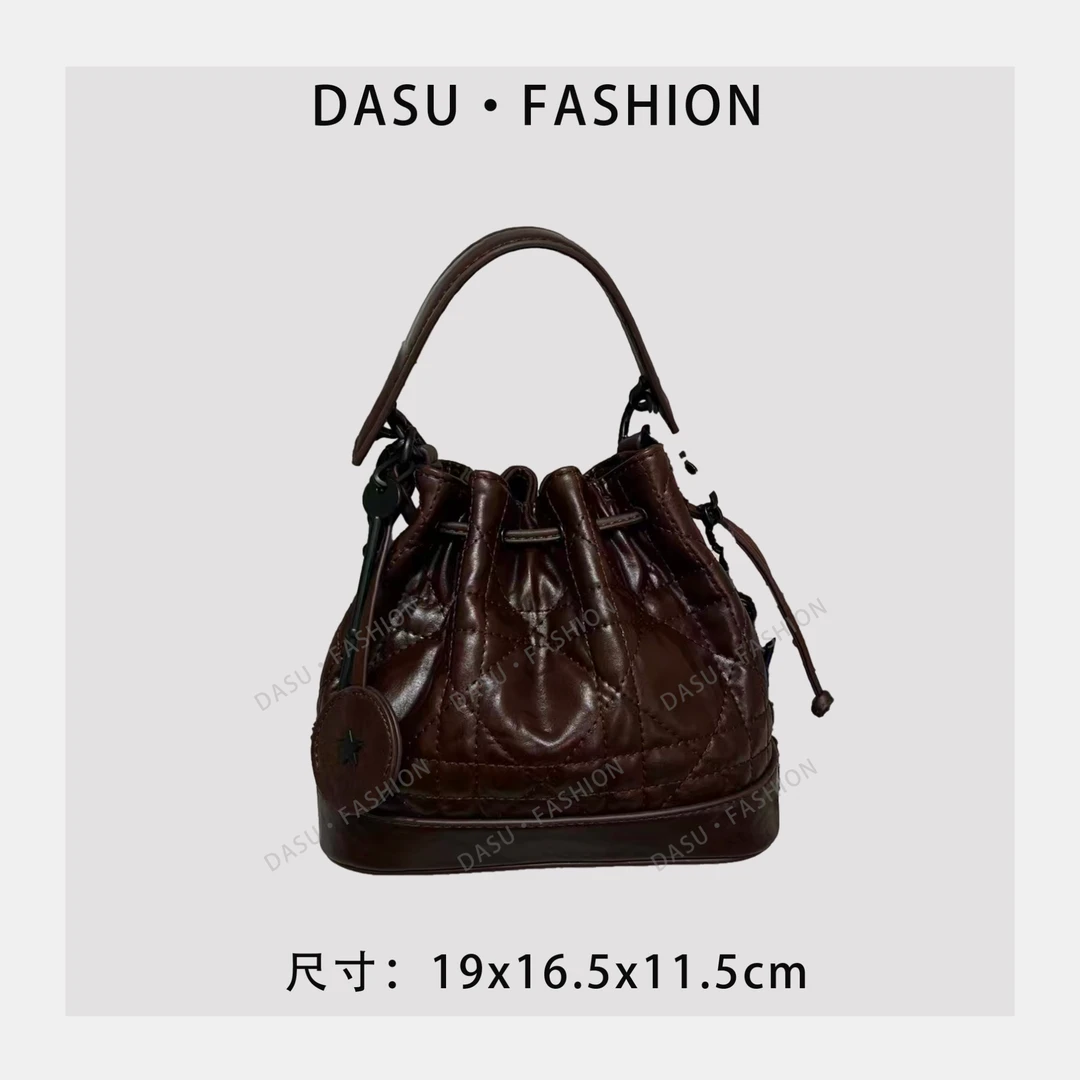 【苏总专属】ZT-D7071-手抓牛皮咖女士时尚气质小众腋下包斜挎包