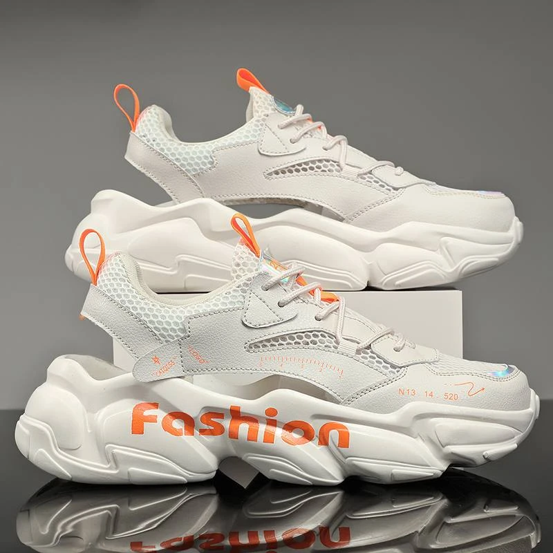 透气男鞋夏季情侣凉鞋男士韩版潮流休闲筐子鞋网面老爹鞋镂空潮鞋