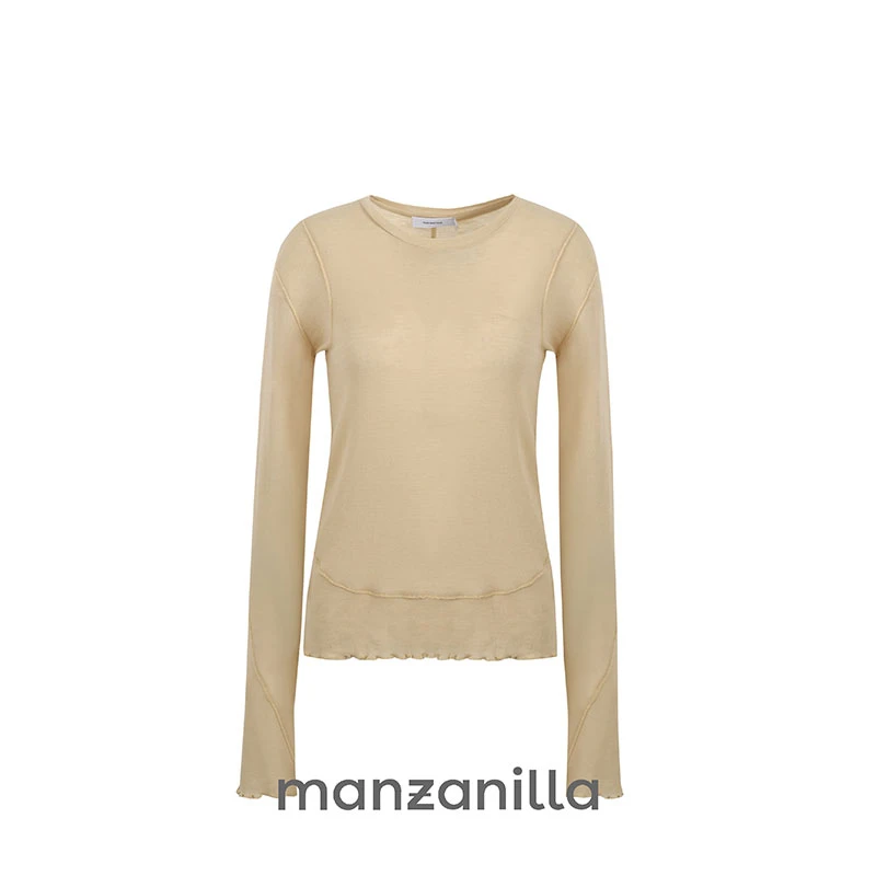 SOLSOL买手店MANZANILLA设计师品牌24秋冬新全羊毛T恤MT24010014