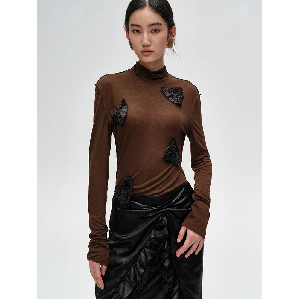 SOLSOL-JACQUES WEI品牌 24秋冬 手工缝花打底衫JW-24AW- CX001