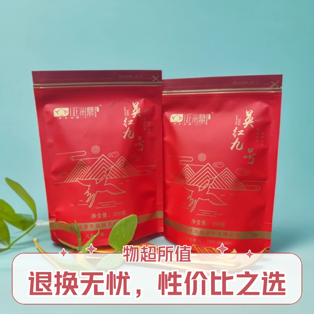 【杰少专属】浓香型英红九号250g/袋洭洲鼎有机种植茶园直销