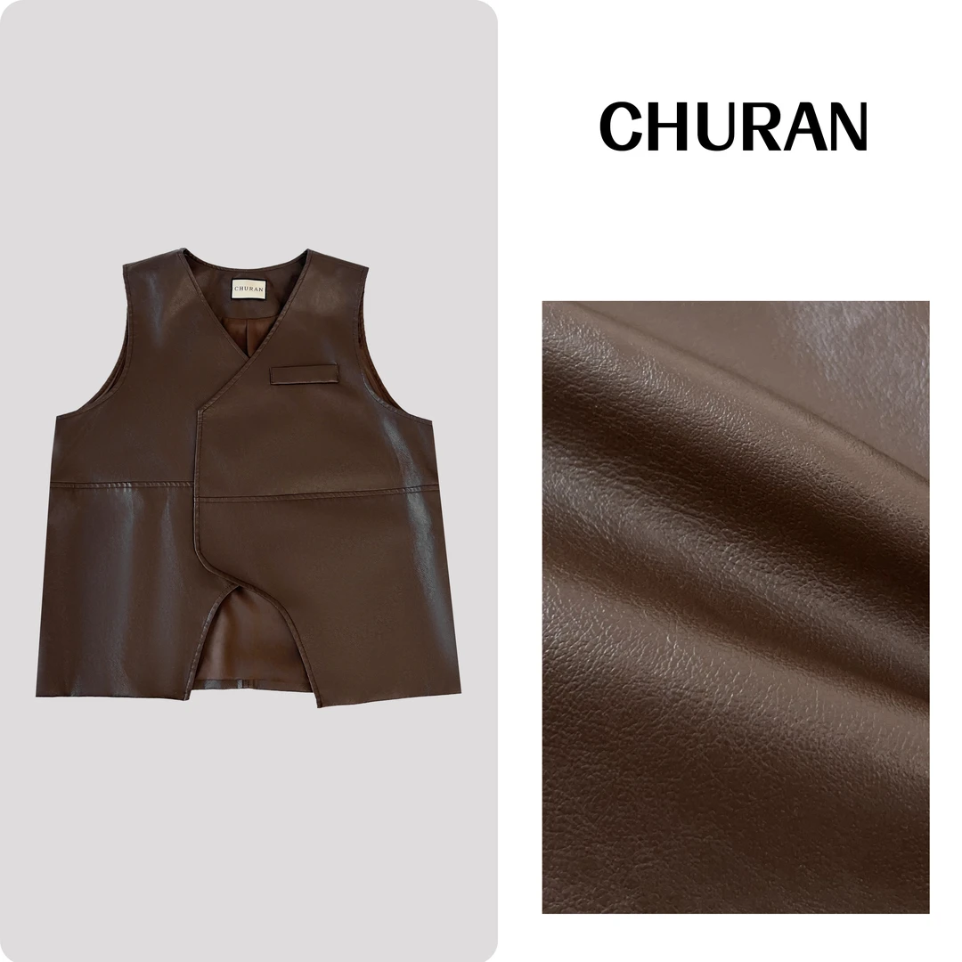 爆款皮马甲2025美拉德秋季背心宽松外穿时髦港风洋气早秋时尚外套