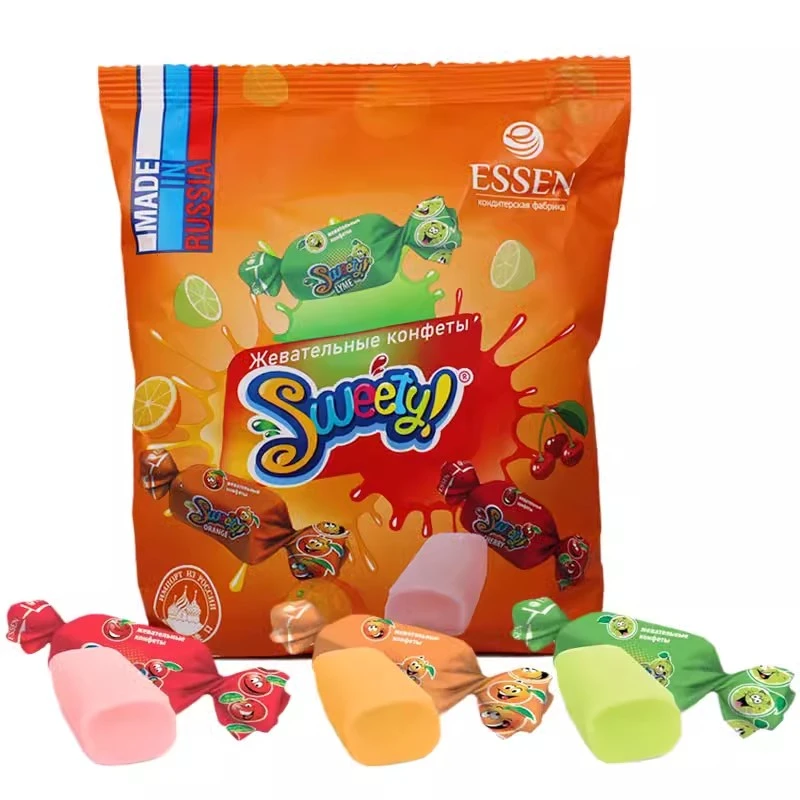 俄罗斯糖果进口阿孔特牌混合水果口味糖果袋装零食奶糖喜糖混装糖