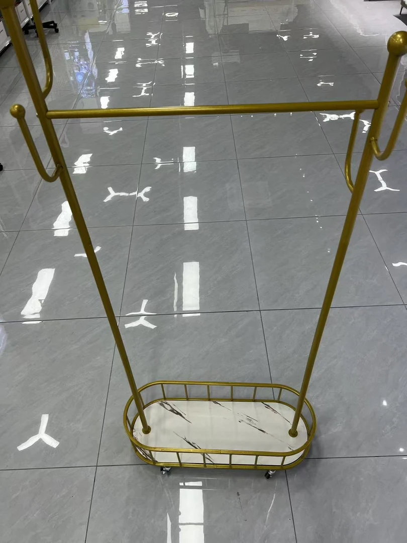 衣架落地卧室挂衣架可移动带轮家用客厅网红衣帽架落地家用衣帽架