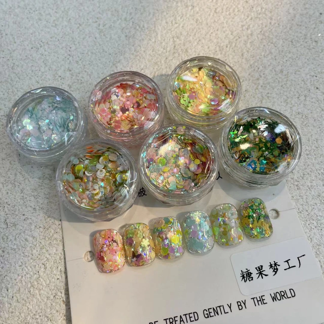 【6盒】糖果梦工厂高端亮片·老包高端美甲粉类专场