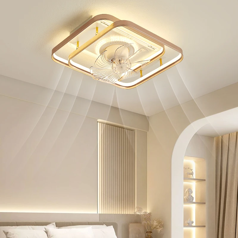 2025新款轻奢星云风扇灯智能静音现代简约网红家用大气别墅节能灯