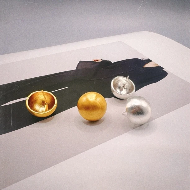 铜合金耳饰 拉丝磨砂几何耳饰耳钉金属ins款设计复古通勤高级感