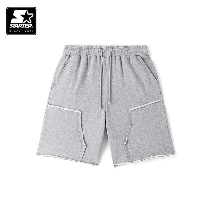 STARTER 2024夏季新款运动百搭宽松抽绳针织中裤短裤SA42KS001
