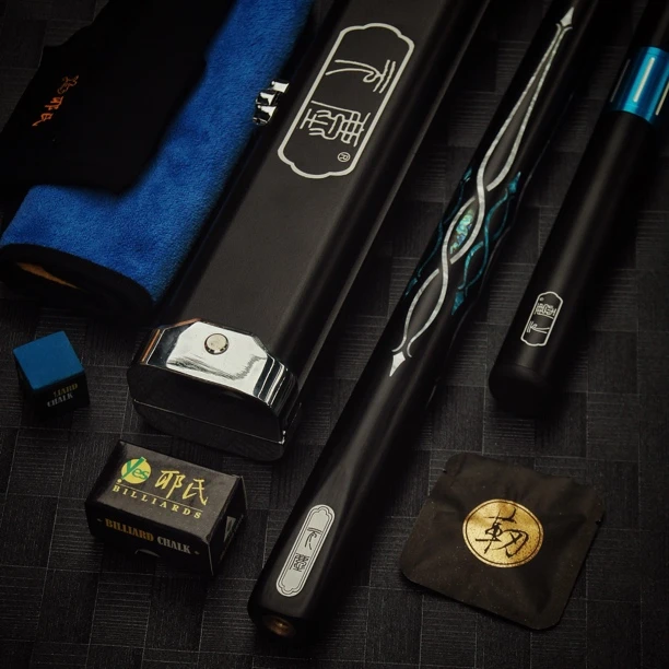 元尘星钻四分之三分体球杆白蜡木前支中式八球专用球杆