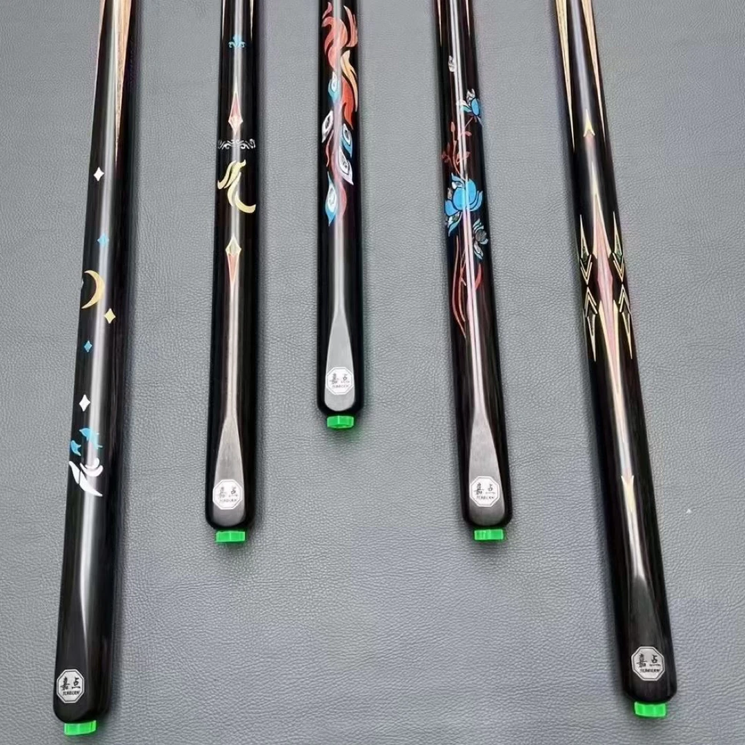 嘉点莲，黑檀镶嵌鲍贝松石郁金香，白蜡木78年前支不锈钢杆盒加长把