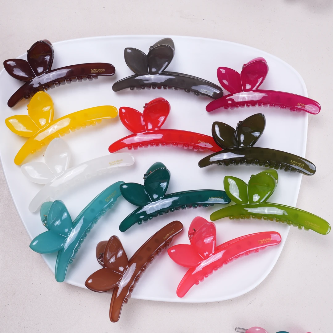 韩国AZ兔耳朵抓夹10CM发夹发卡头饰网红时尚气质百搭少女