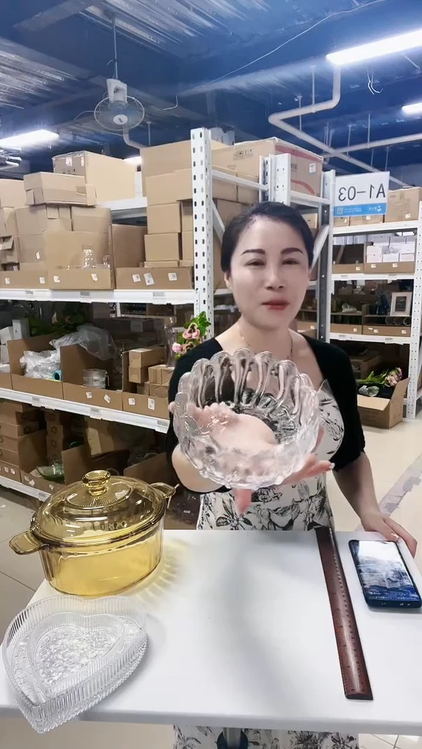 【闪购商品】HW-hm花边碗-透明