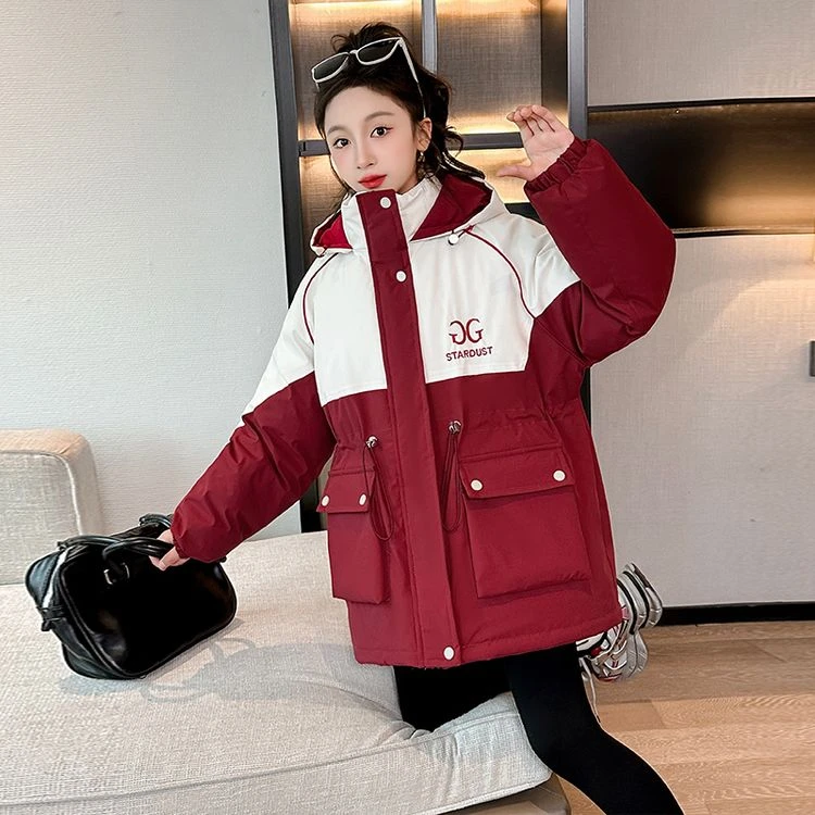 男女童棉衣冬季韩版派克服外套新款儿童洋气中大童加绒加厚棉服