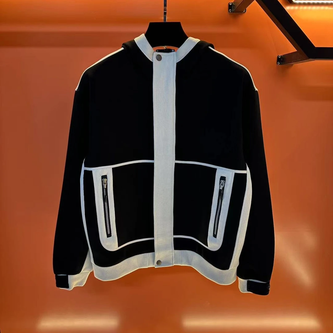 春秋爆款秋季新款休闲外套男士时尚潮流立领连帽潮款夹克外套6070