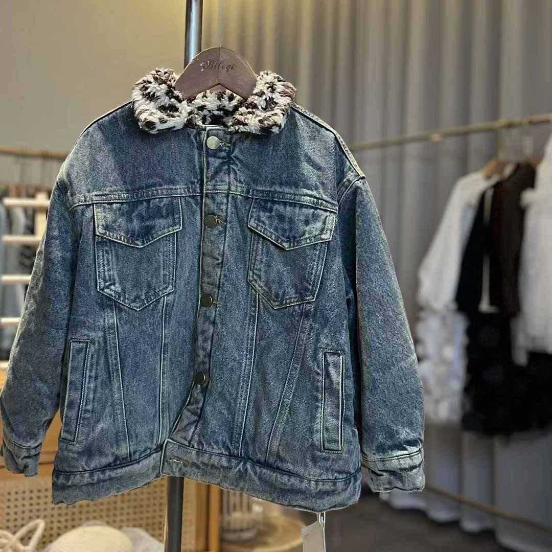 63A033美式复古牛仔外套                             Keke