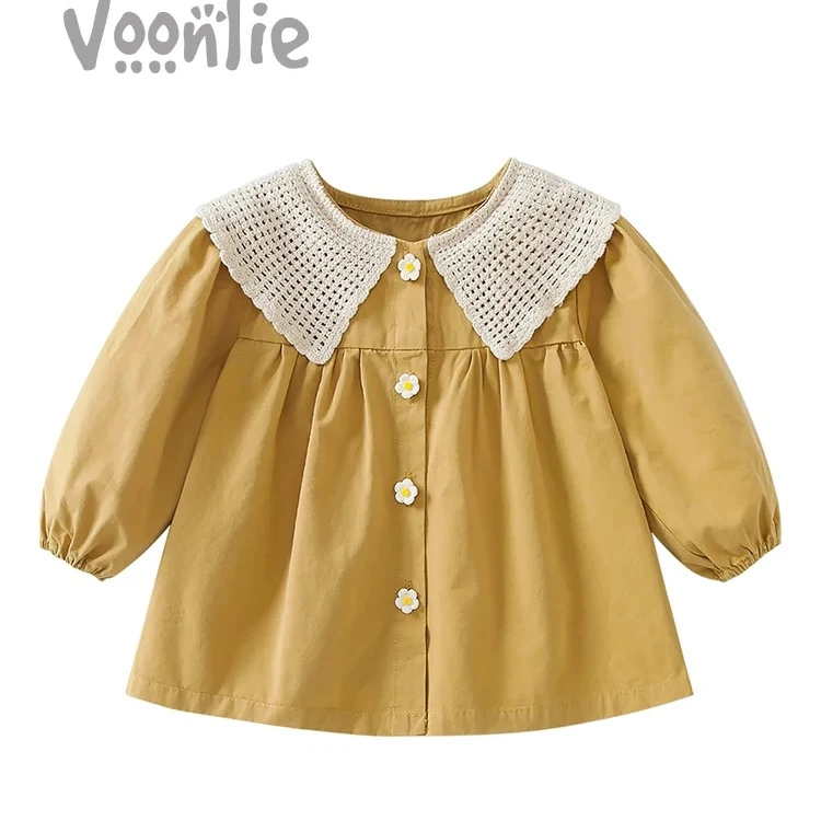 女童风衣外套秋装2024新款儿童洋气时髦衣服小童宝宝百搭上衣春秋