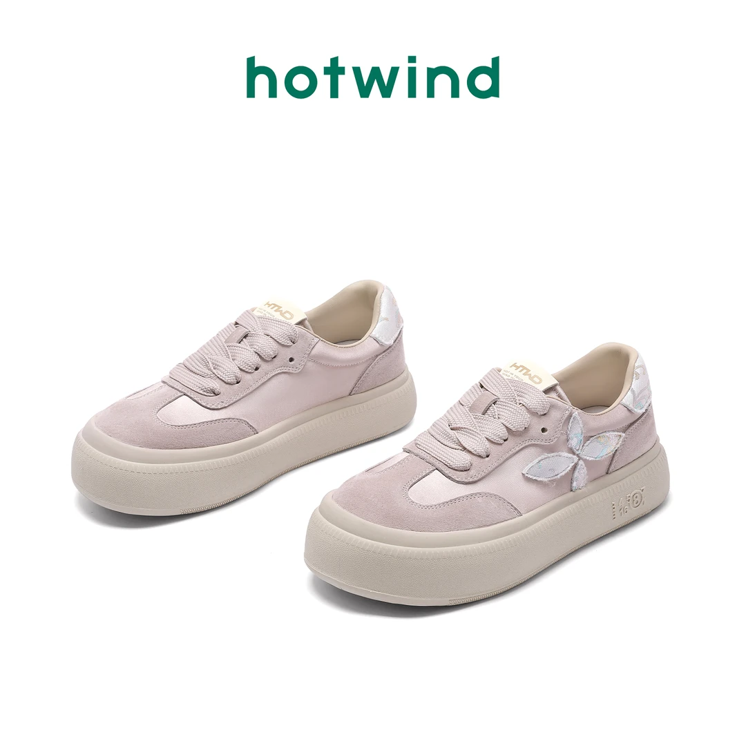 热风运动鞋2024低帮系带ins休闲鞋H01W4Y84-H