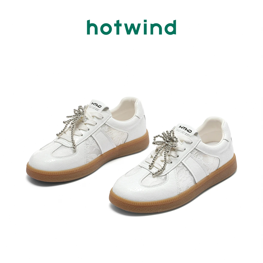 【雪宝粉丝专享】Hotwind/热风阿甘鞋女2024运动板鞋H01W4Y48-C