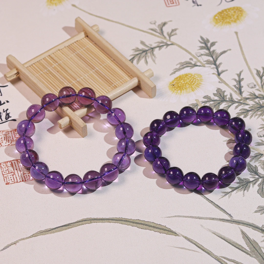 招财水晶时尚百搭天然女款素圈