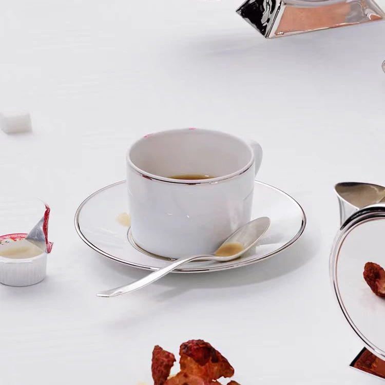 Albi简一轻奢咖啡杯马勒下午茶杯家用创意欧式简约杯碟高档精致