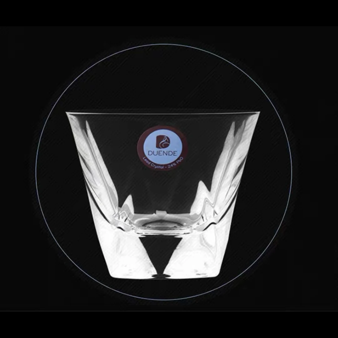 【6支】意大利DUENDE天使杯宽口水晶威士忌酒杯洋酒杯280ml漏网勺