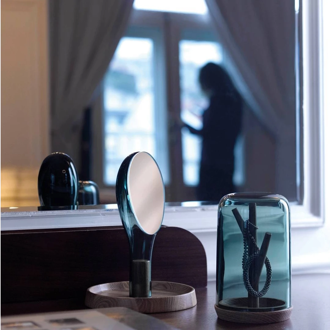 Nude努德   月亮女神镜子化妆镜梳妆镜梳妆台桌面高清家用摆件