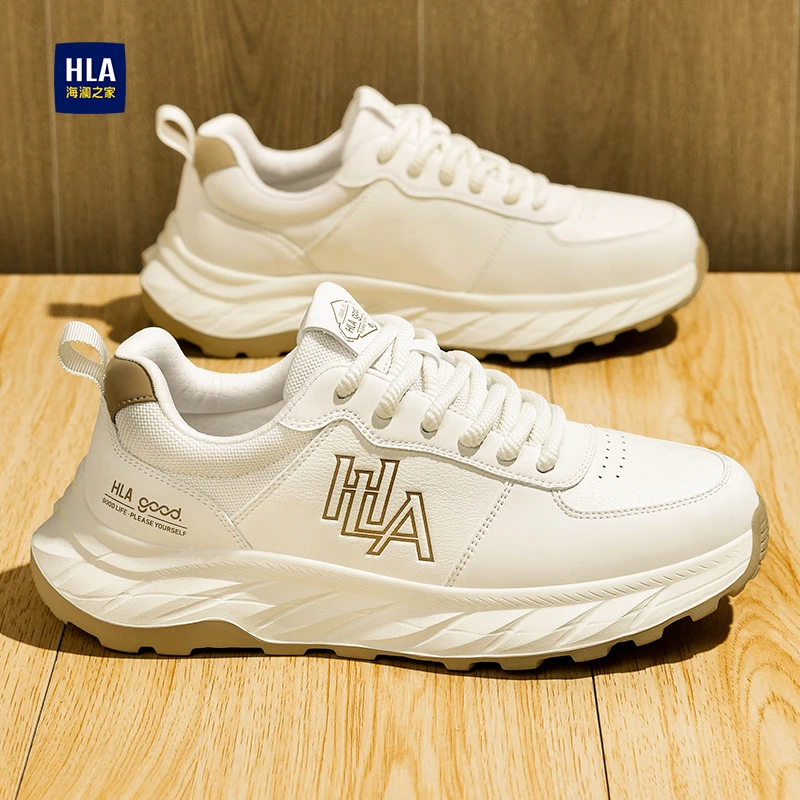 海澜之家男鞋冬季高档运动休闲小白鞋男士春秋潮鞋百搭跑步老爹鞋