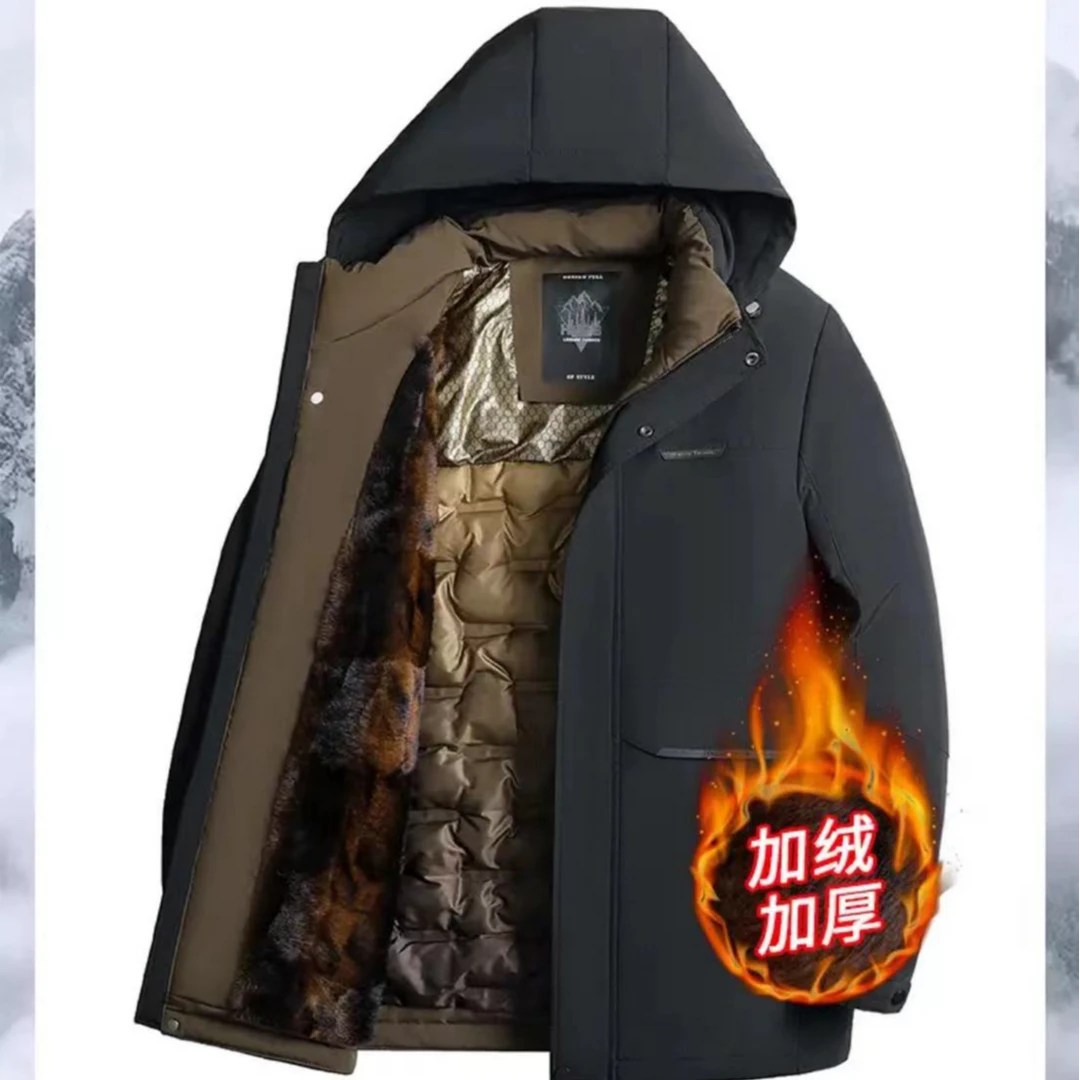 夹克派克服加绒加厚防风冬季男士户外防水8512