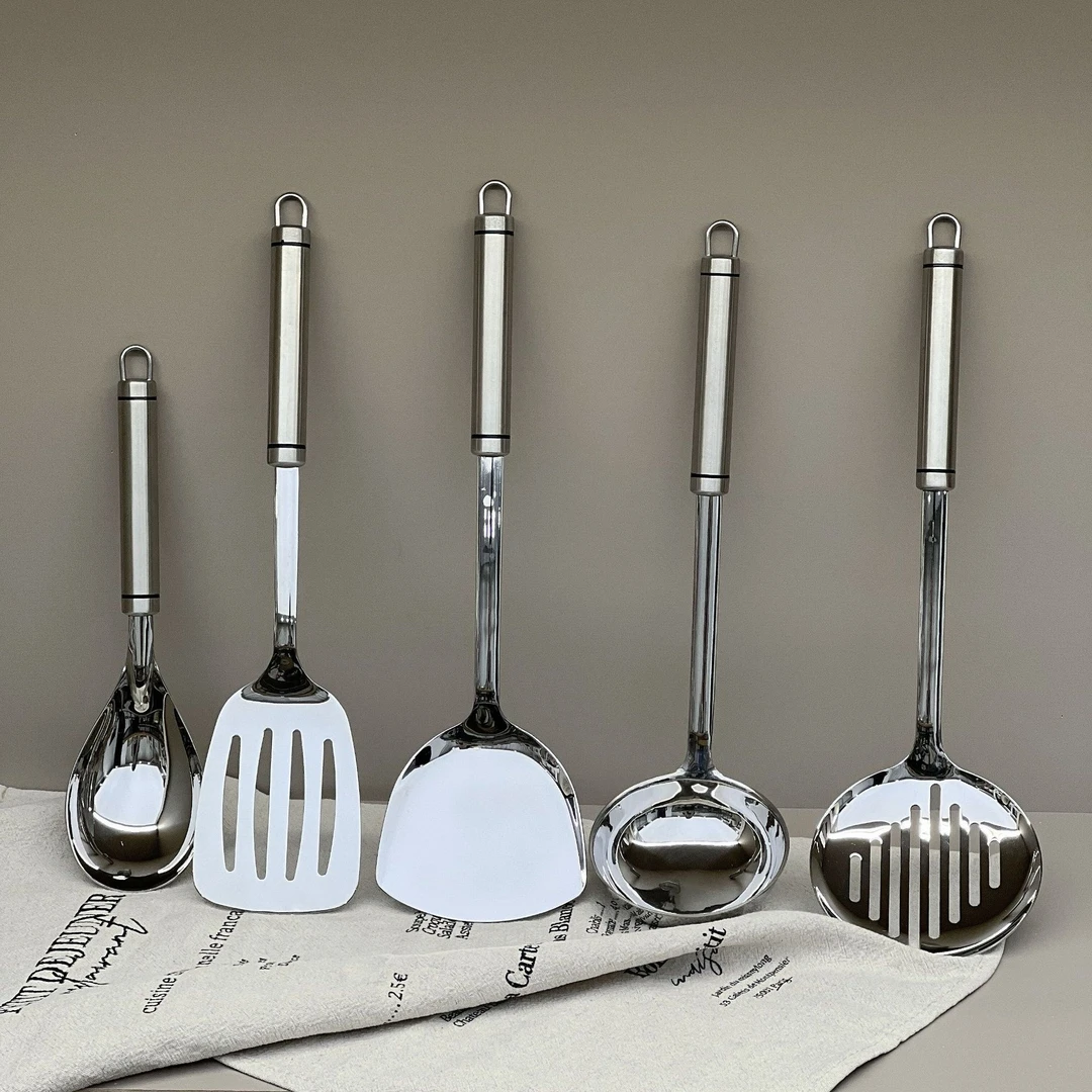 18/8不锈钢家用厨具套装 汤勺子菜铲煎铲饭勺漏勺粥勺厨房用厨具