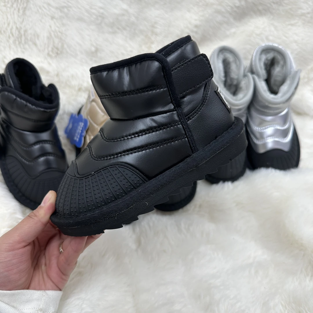 （嘻涵专属）1016冬季加绒儿童雪地靴女童短靴子防水男童小孩冬