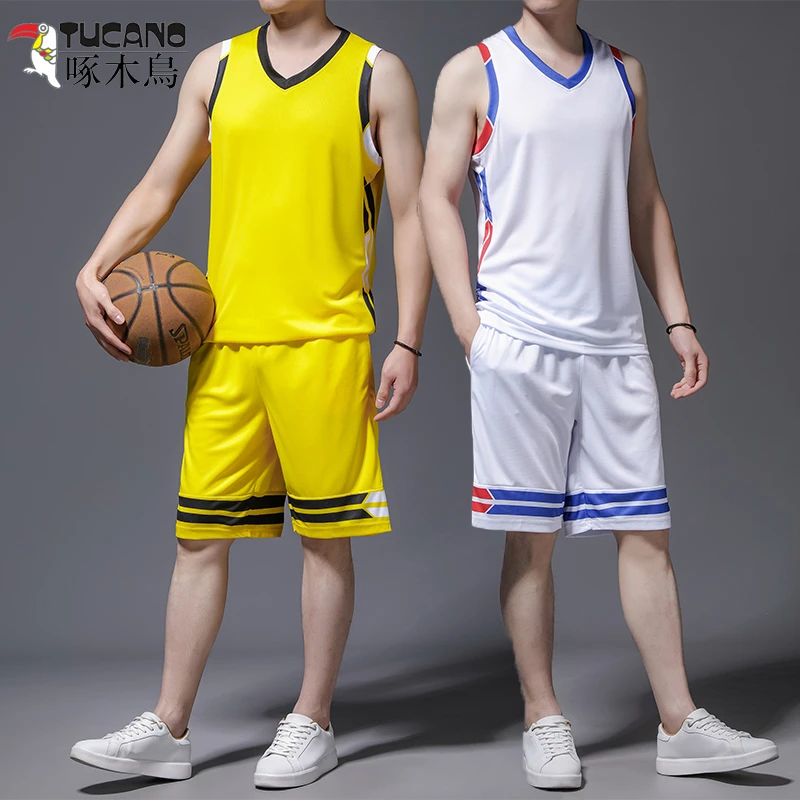 TUCANO/啄木鳥篮球服运动套装男夏季无袖背心短裤冰丝速干两件套