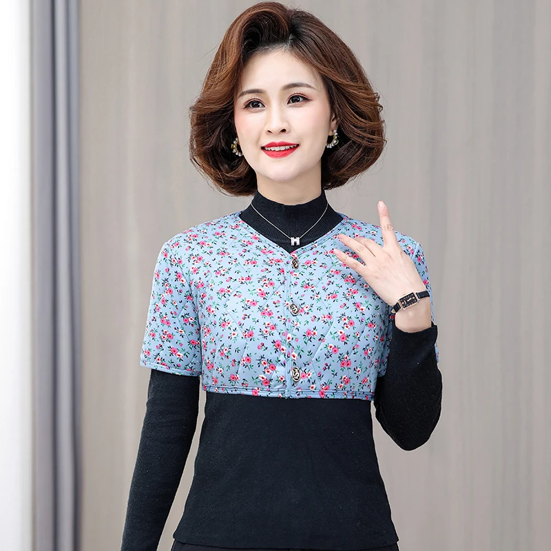 中老年女装秋冬小背心妈妈装加厚加绒防寒保暖护肩圆领小马甲百搭