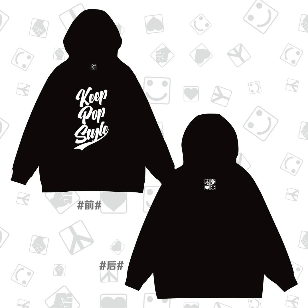 KeepingGear|KeepPopStyle街舞经典款Popping黑色卫衣小领口