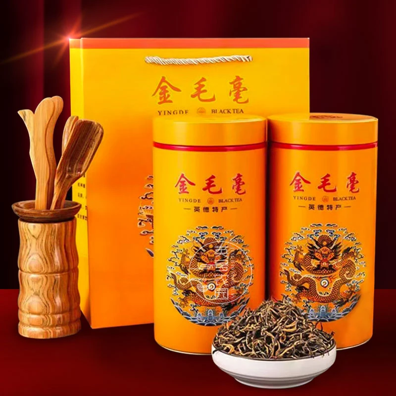 厂家推荐英德红茶英红九号金毛毫老树浓香型英红9号罐装品质送礼