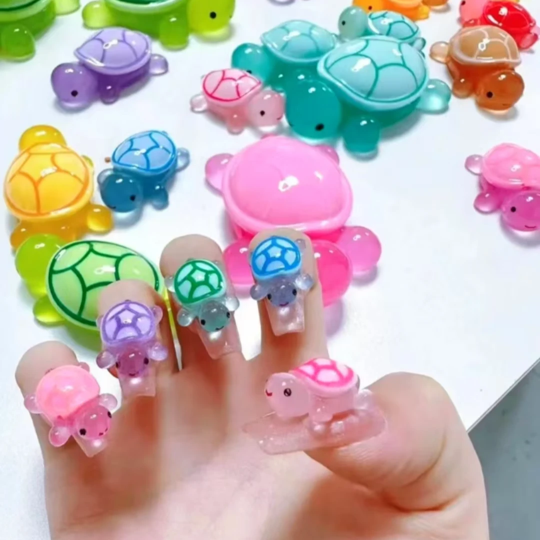 【夜光小小龟2.8cm】DIY树脂配件网红可爱动物创意学生高档神器熊猫