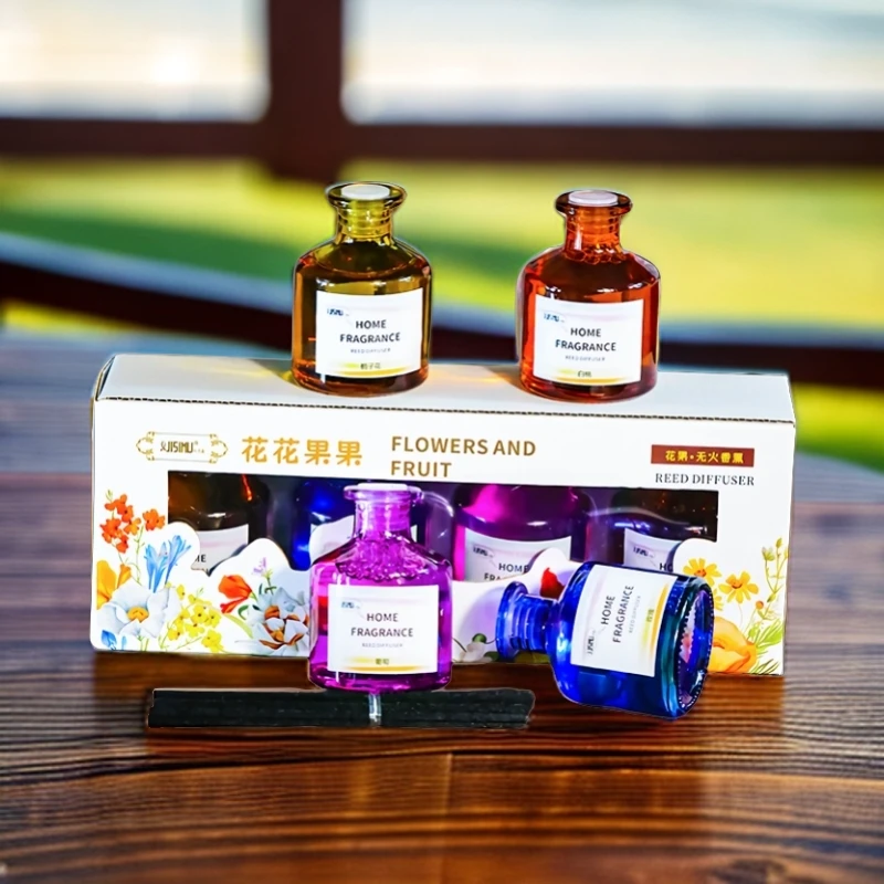 【C魅甄选】纪思慕花花果果系列无火酒店香薰礼盒套装家用持久留香