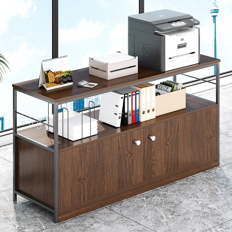 打印机置物架落地办公室桌面板小型收纳架简易储物架打印机放置柜