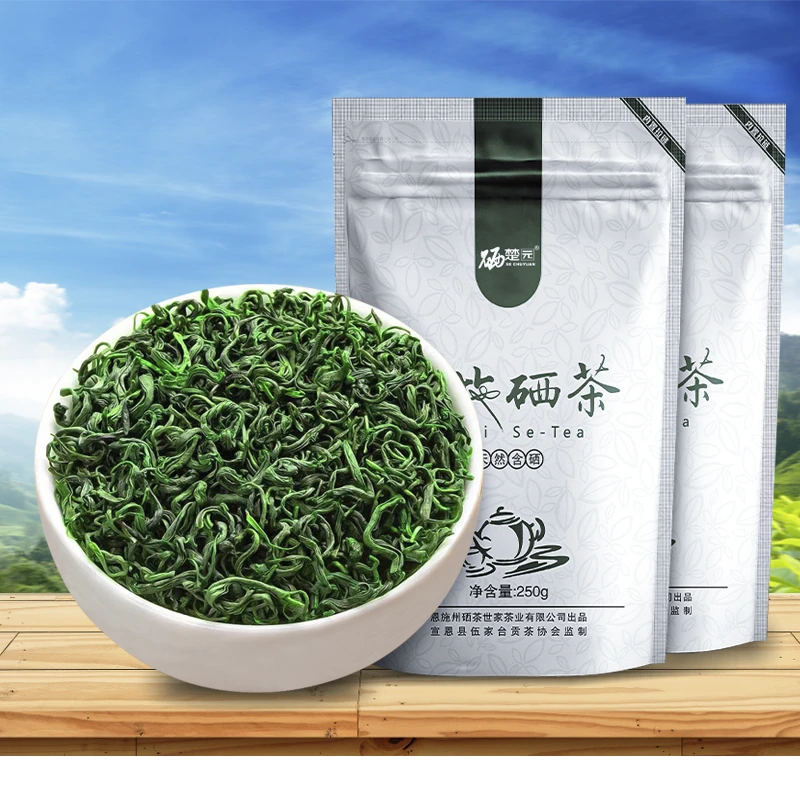 2025湖北宣恩县明前茶叶恩施硒茶高山云雾绿茶新茶袋装250g珍稀