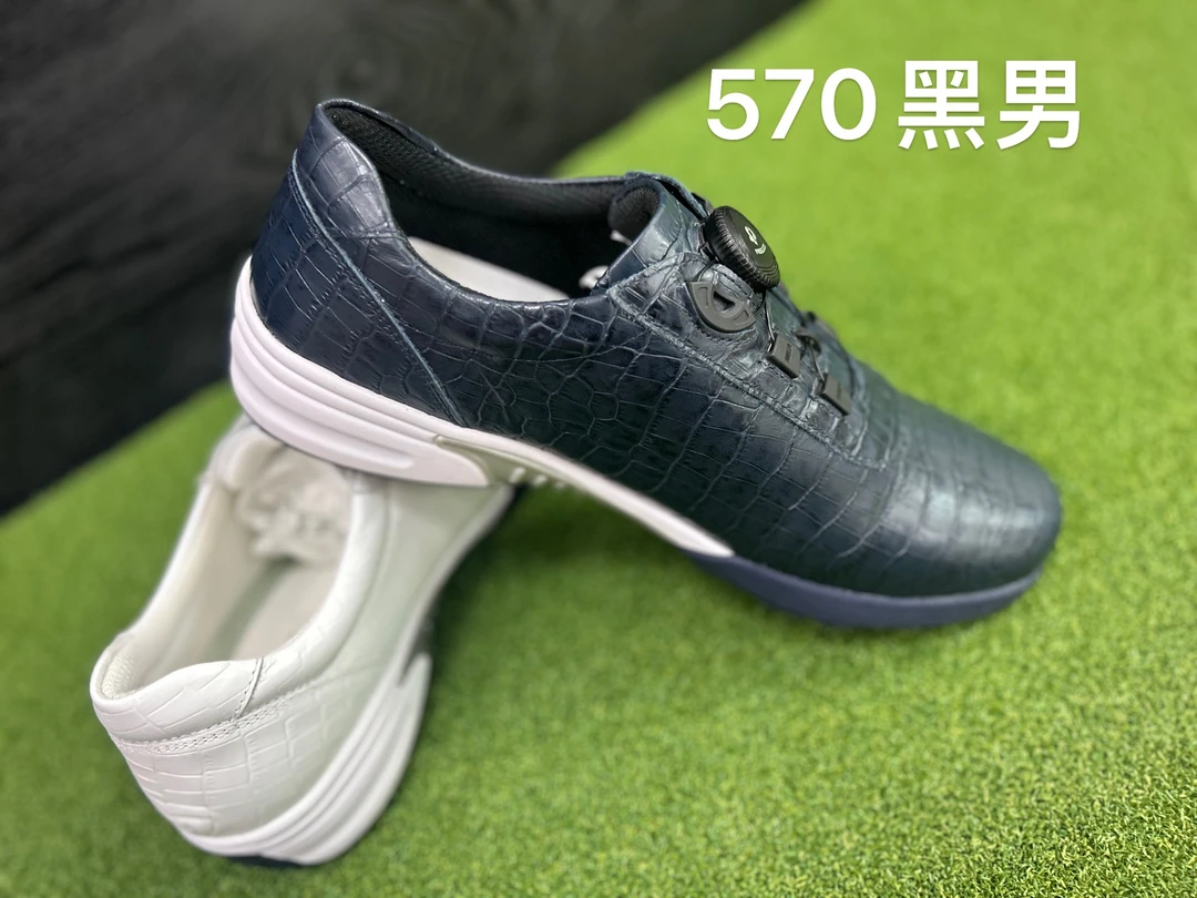 韩国正品VVTJC男款高尔夫球鞋 石头纹真皮男款鞋男子男士运动